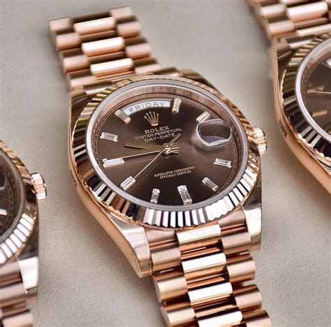 chocolate day date rolex|rolex day date 40 mm.